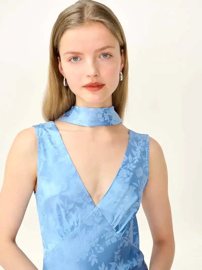 Scarlett Scarf in Vista Blue