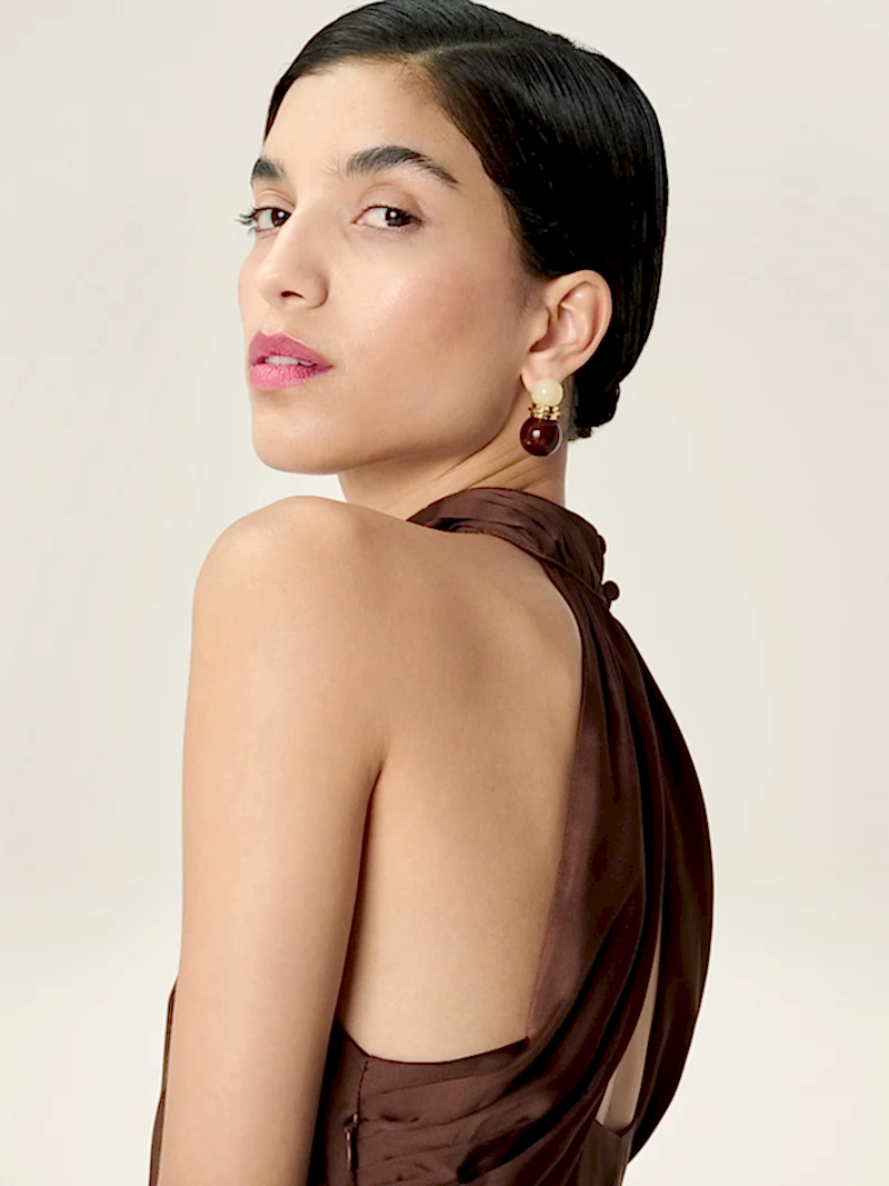 Seychelles Dress in Chocolate