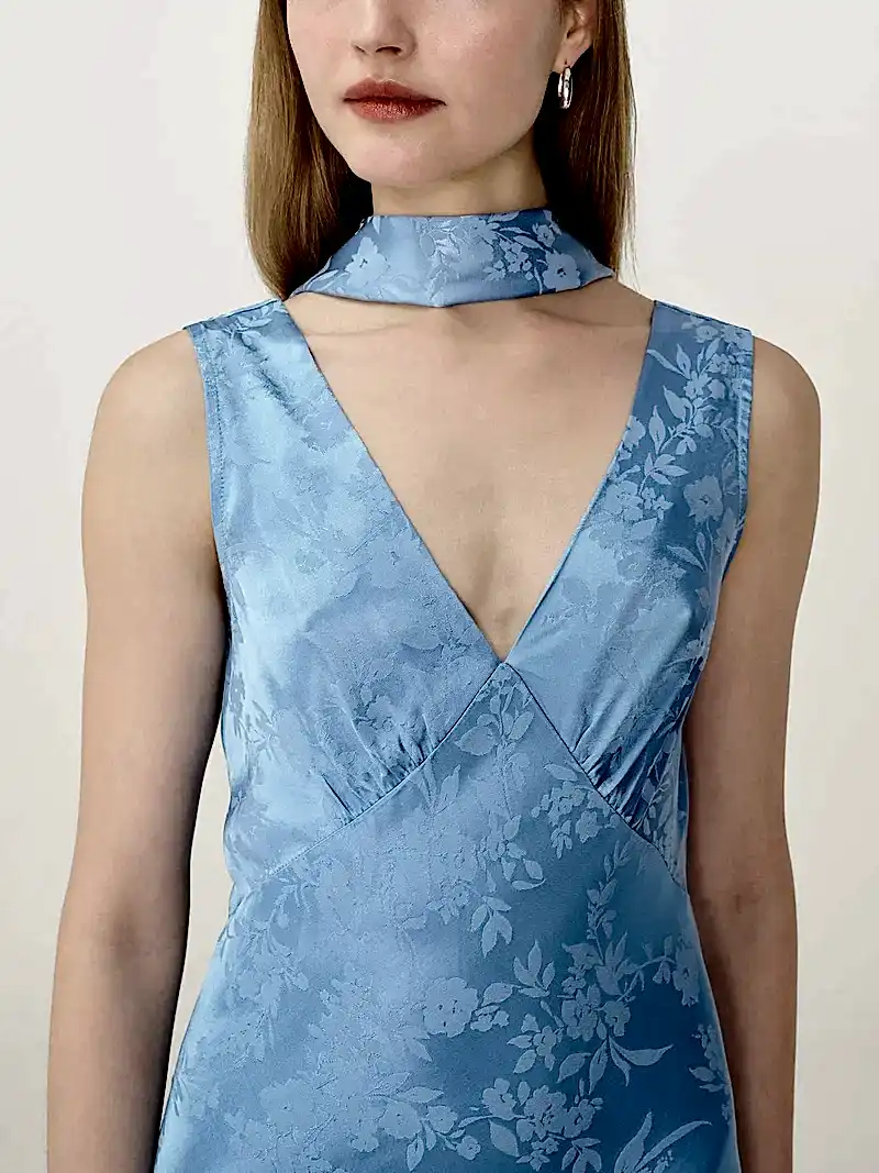 Scarlett Scarf in Vista Blue