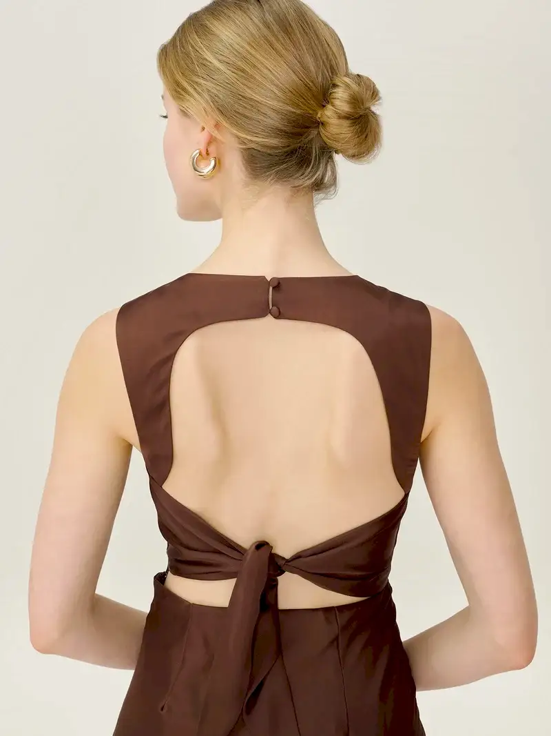 Nova Dress in Chocolate