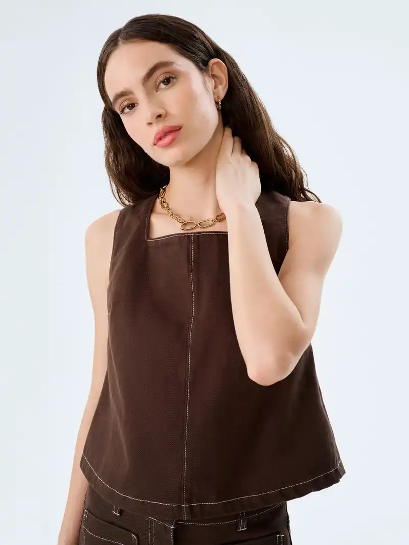 Kiri Top in Chocolate