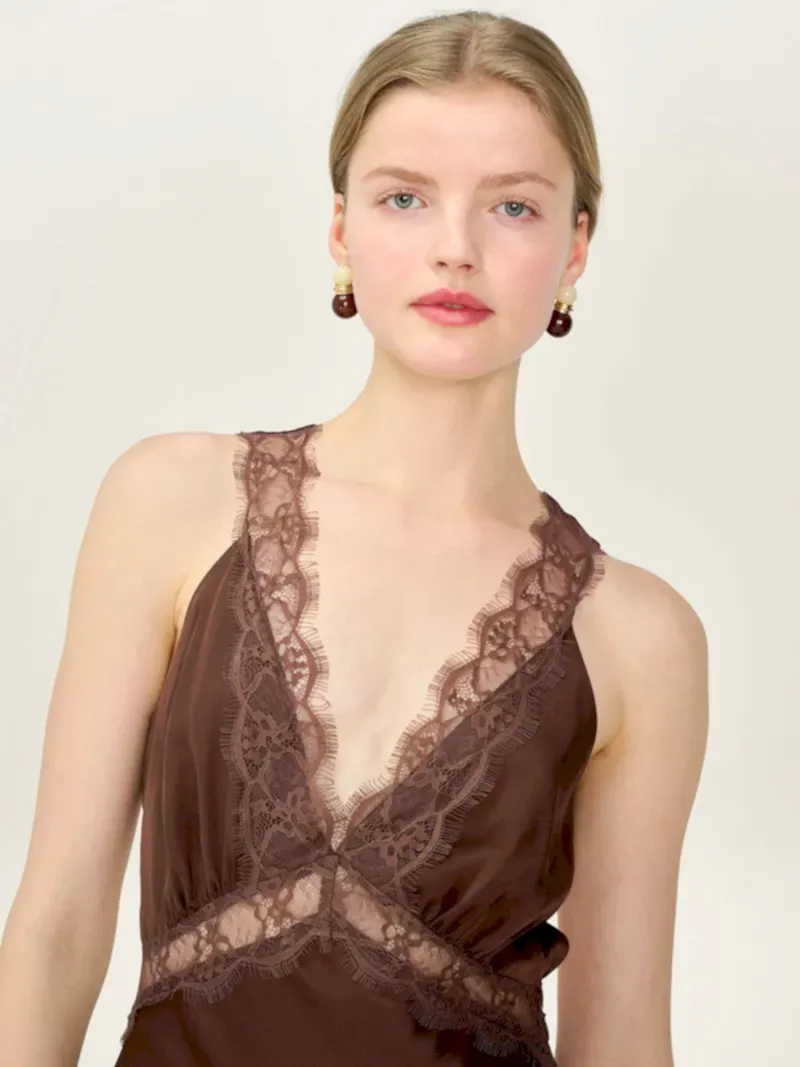 Aurelia Dress in Chocolate