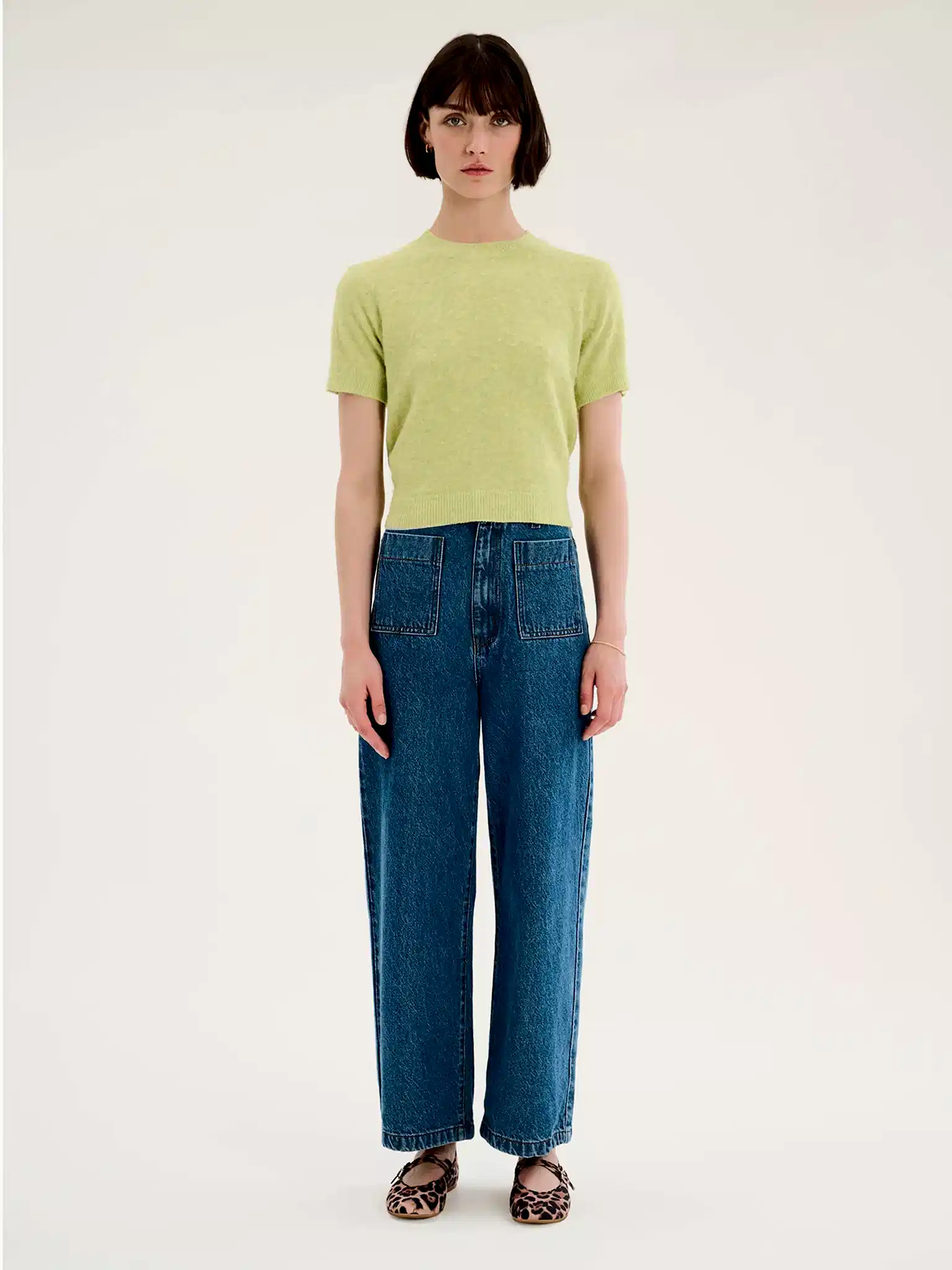 Lexi Fluffy Jumper in Green
