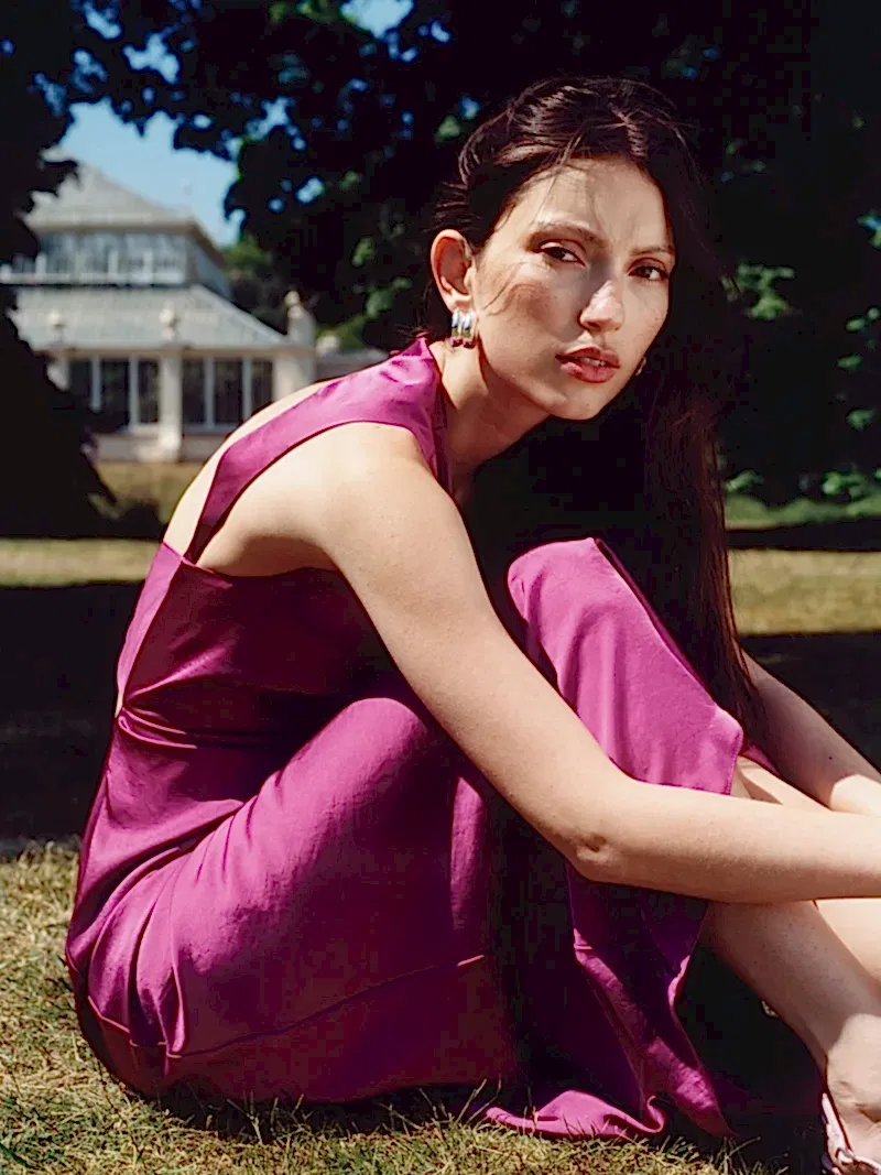 Nova Dress in Magenta