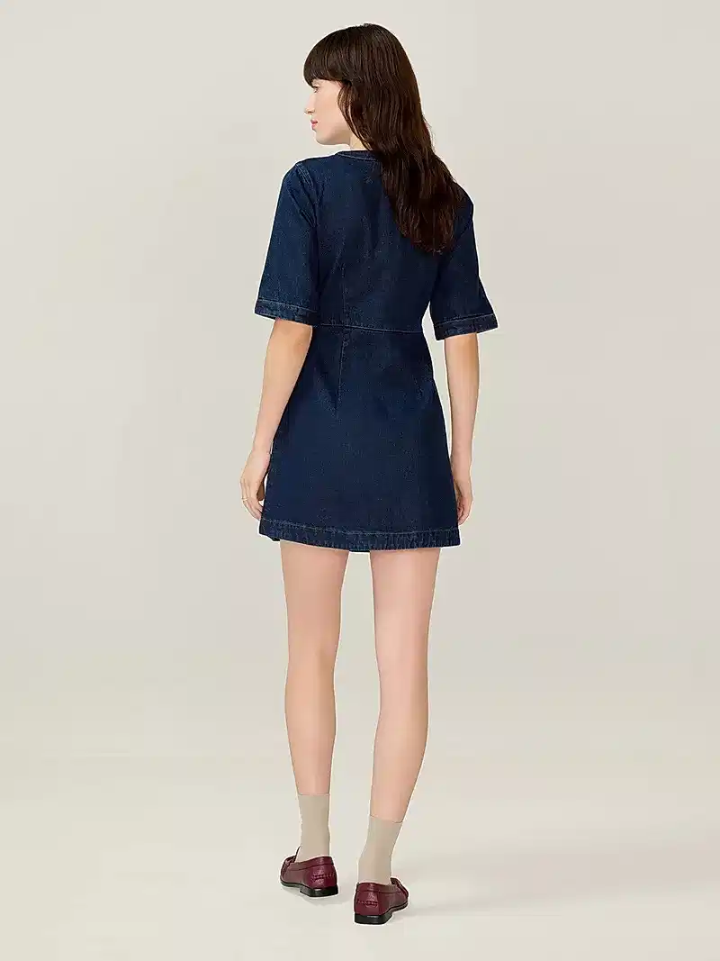 Adia Dress in Indigo