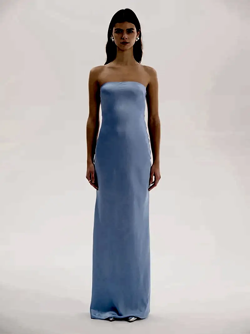 Amdra Maxi Dress in Light Blue