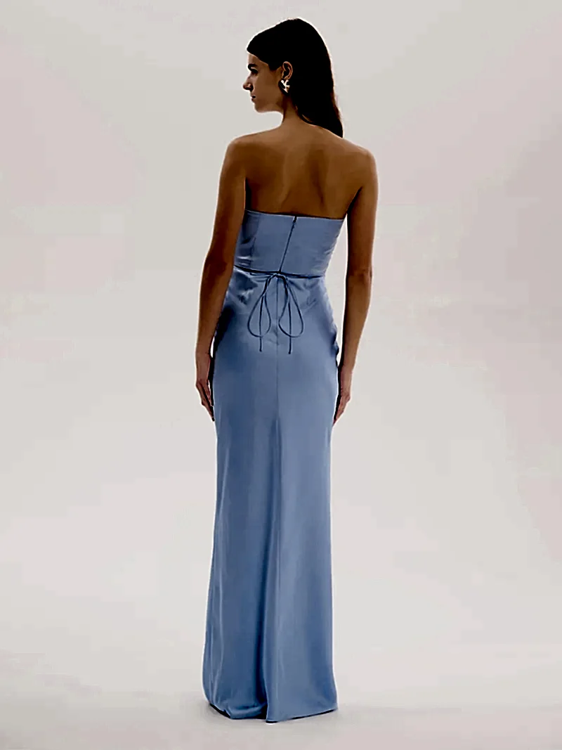 Amdra Maxi Dress in Light Blue