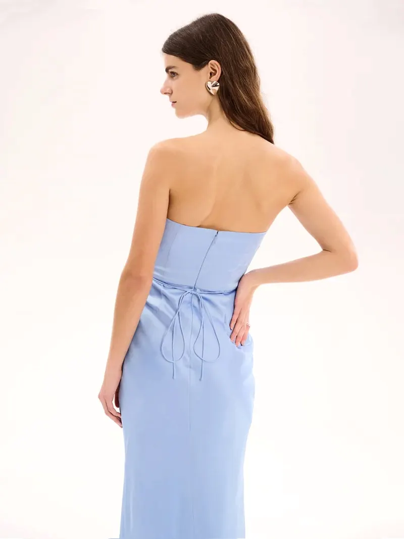 Amdra Maxi Dress in Light Blue