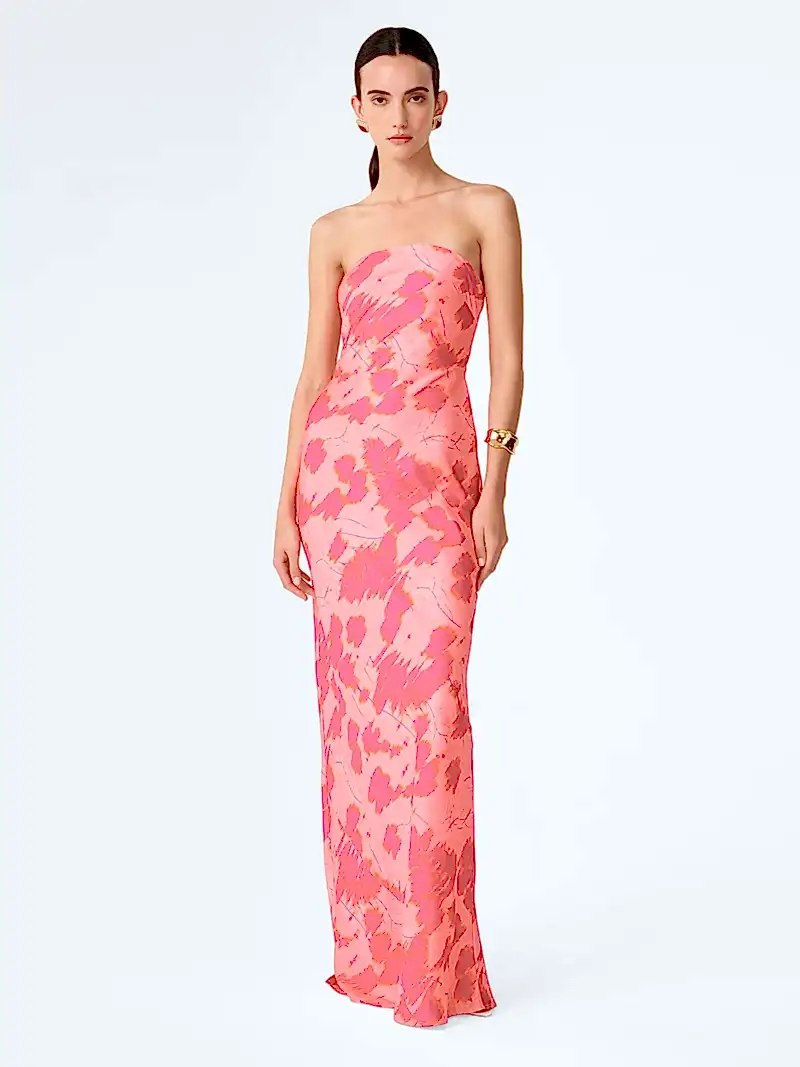 Amdra Dress in Sunset Blur Print