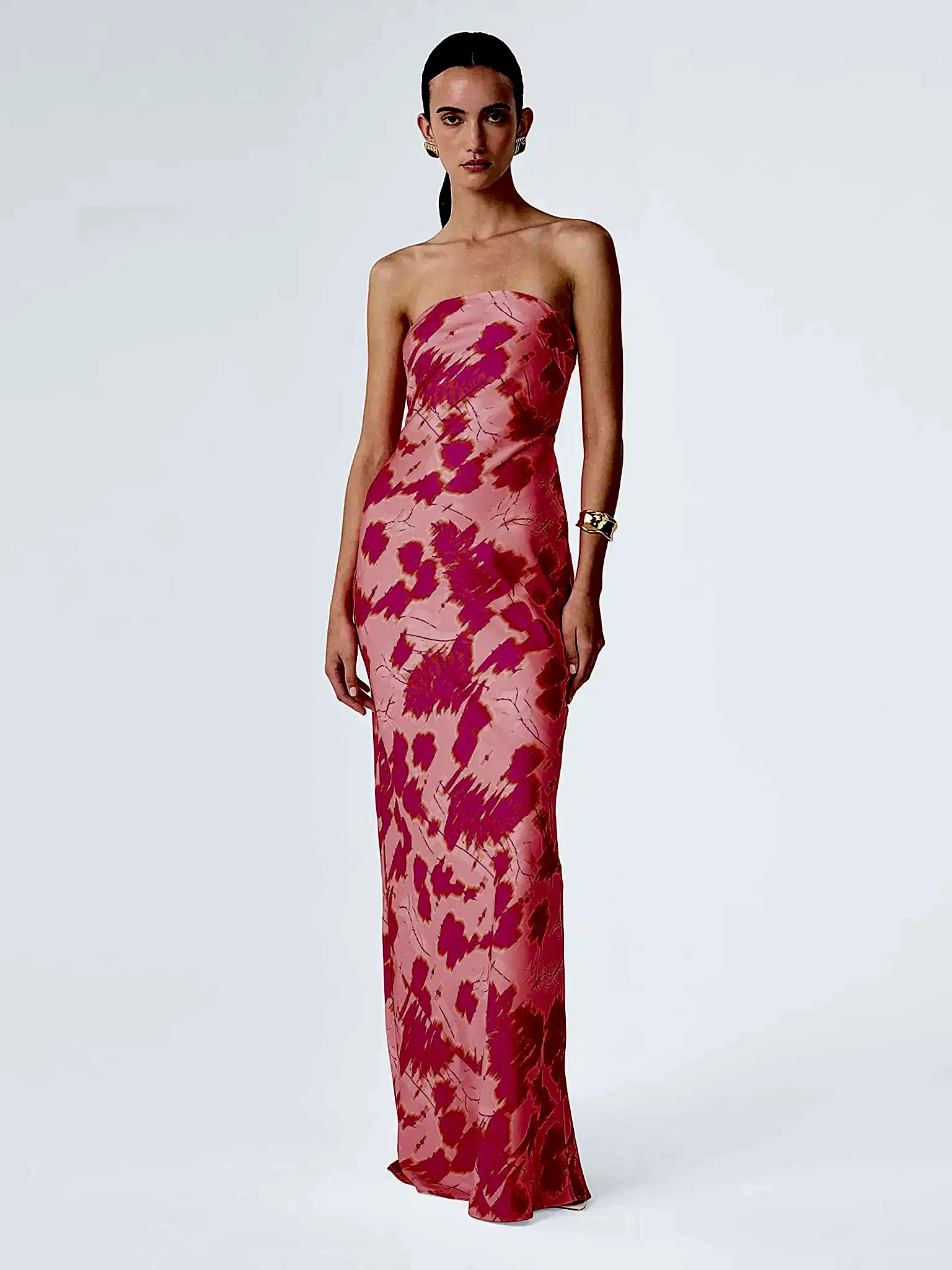 Amdra Dress in Sunset Blur Print