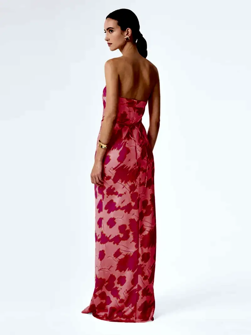 Amdra Dress in Sunset Blur Print