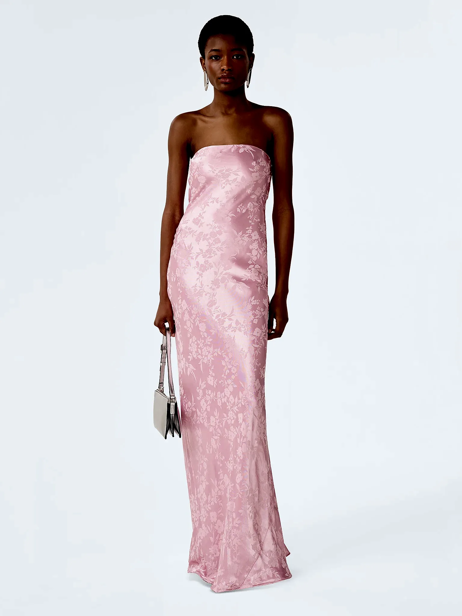 Amdra Jacquard Dress in Bleached Mauve