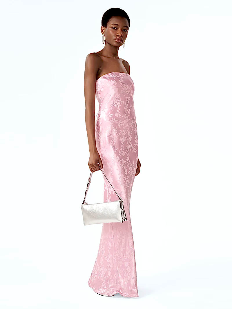 Amdra Jacquard Dress in Bleached Mauve