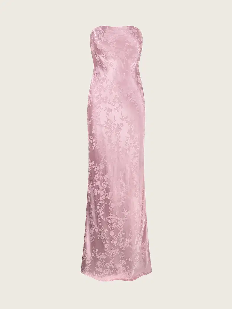Amdra Jacquard Dress in Bleached Mauve