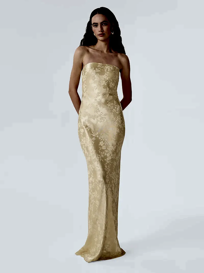 Amdra Jacquard Dress in Double Cream