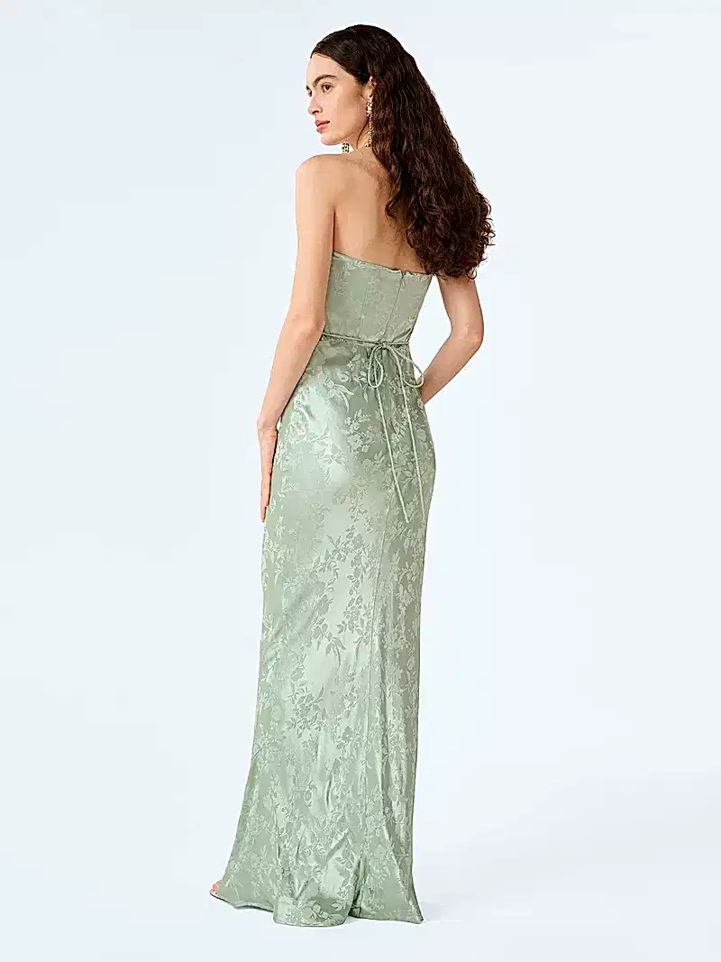 Amdra Jacquard Dress in Sage
