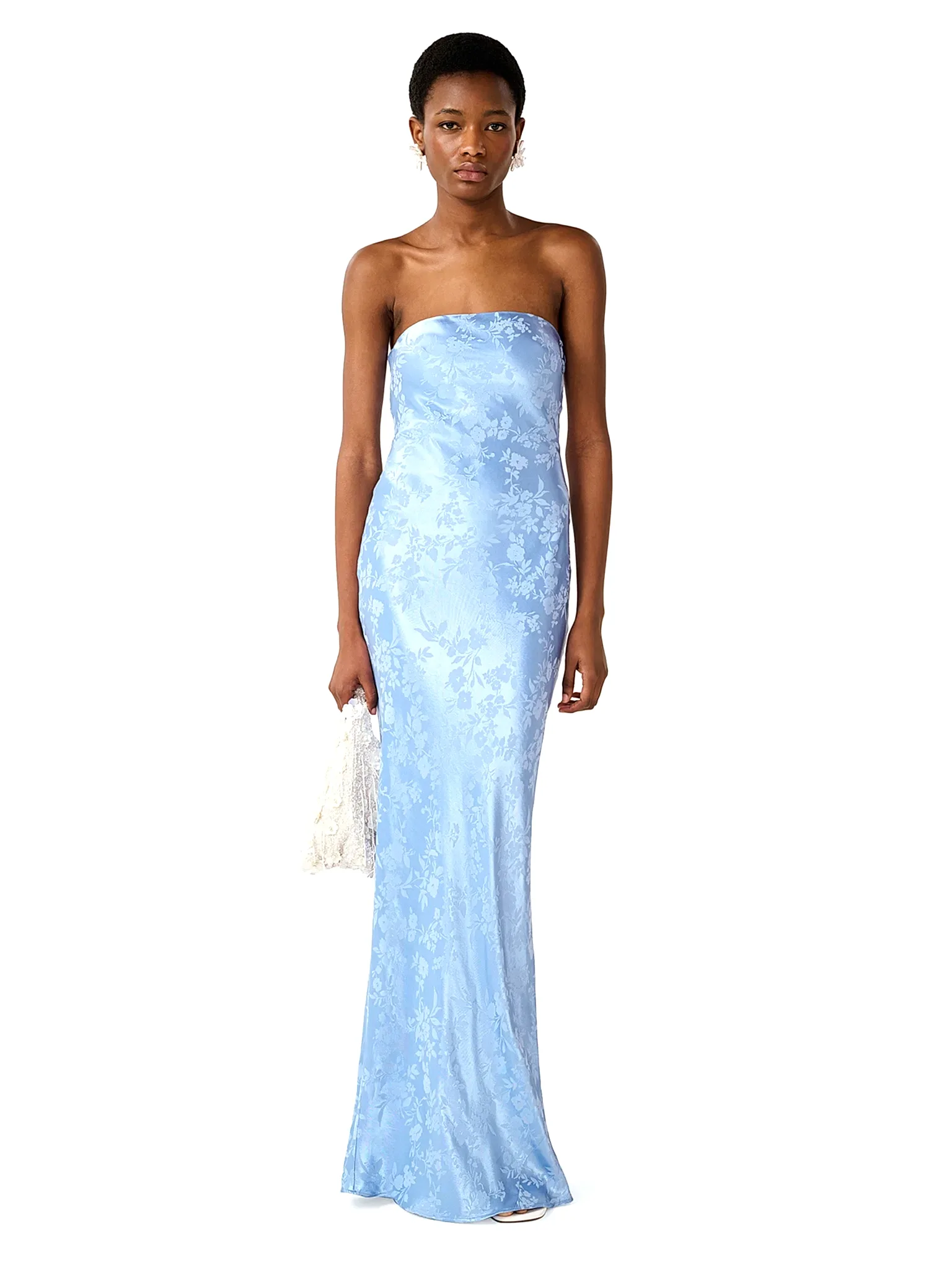 Amdra Jacquard Dress in Vista Blue