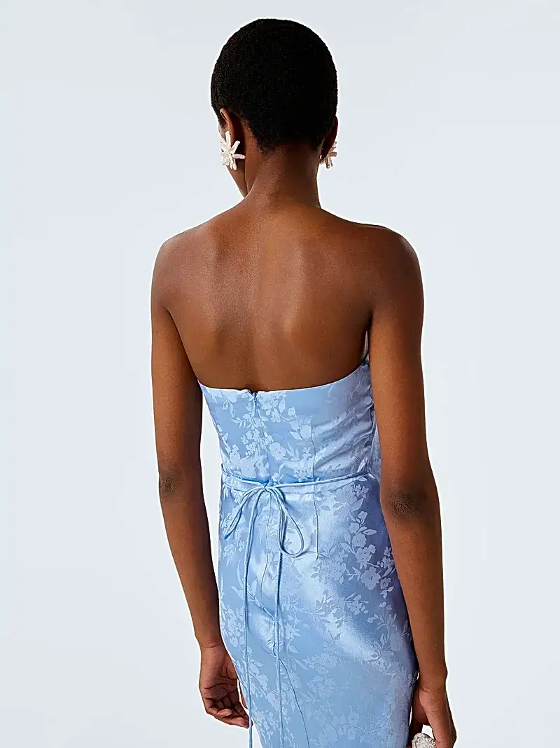 Amdra Jacquard Dress in Vista Blue