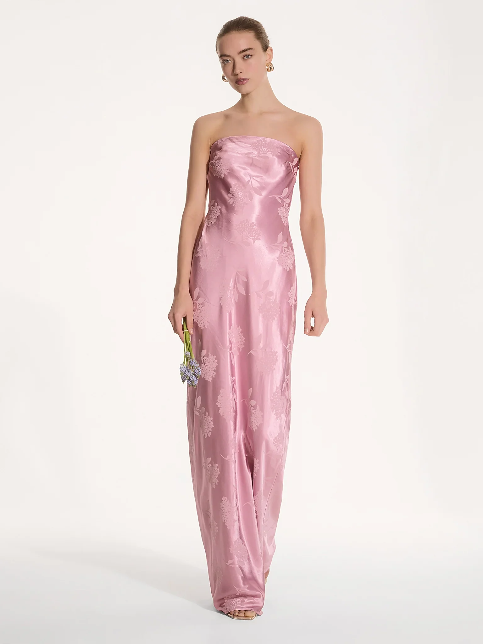 Amdra Maxi Dress in Vintage Pink