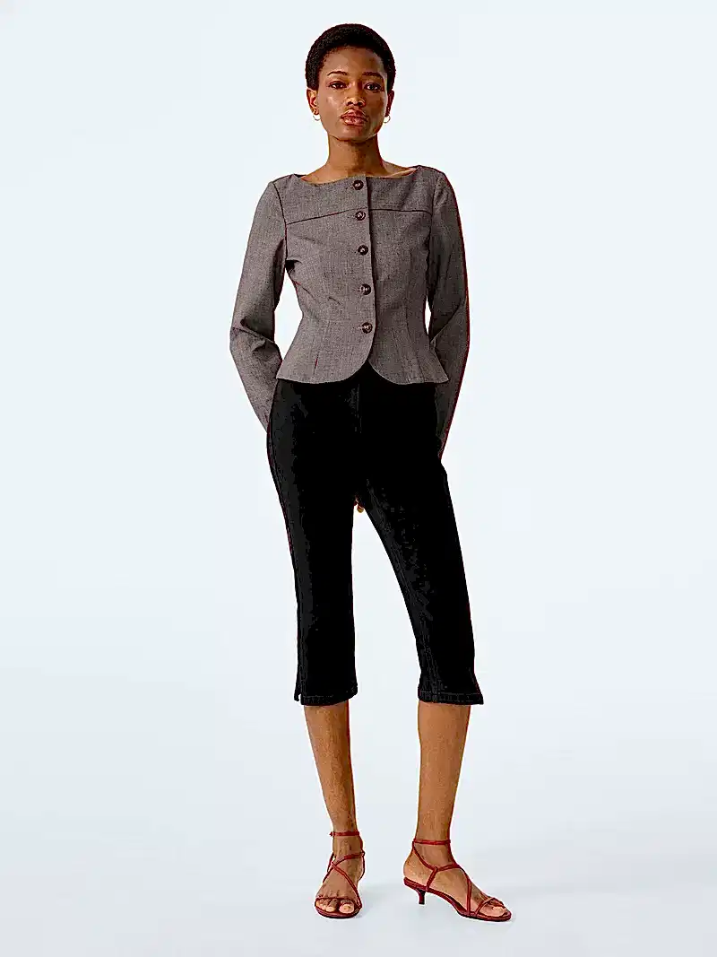 Andie Blouse in Grey