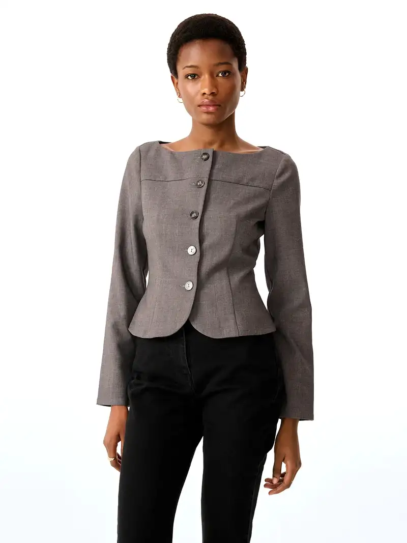 Andie Blouse in Grey