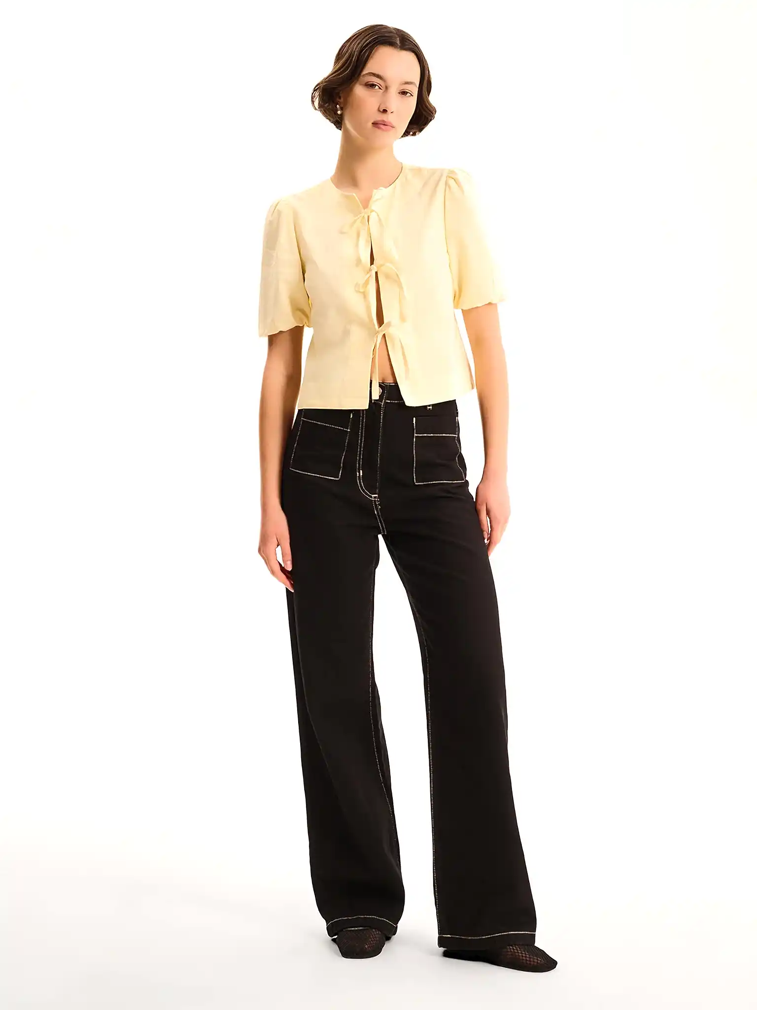 Apollo Blouse in Butter Yellow