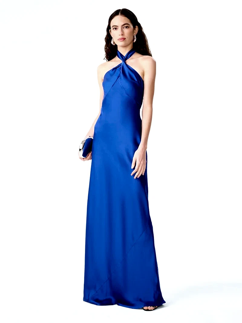 Arles Dress in Cobalt