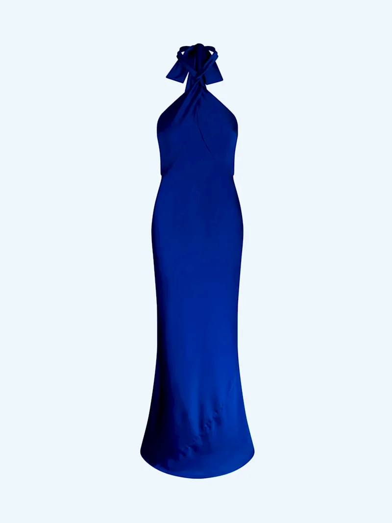 Arles Dress in Cobalt