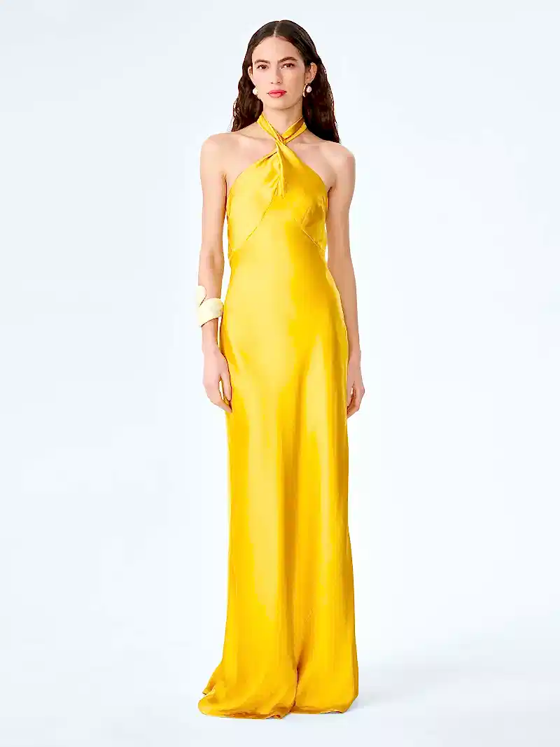Arles Dress in Eggyolk