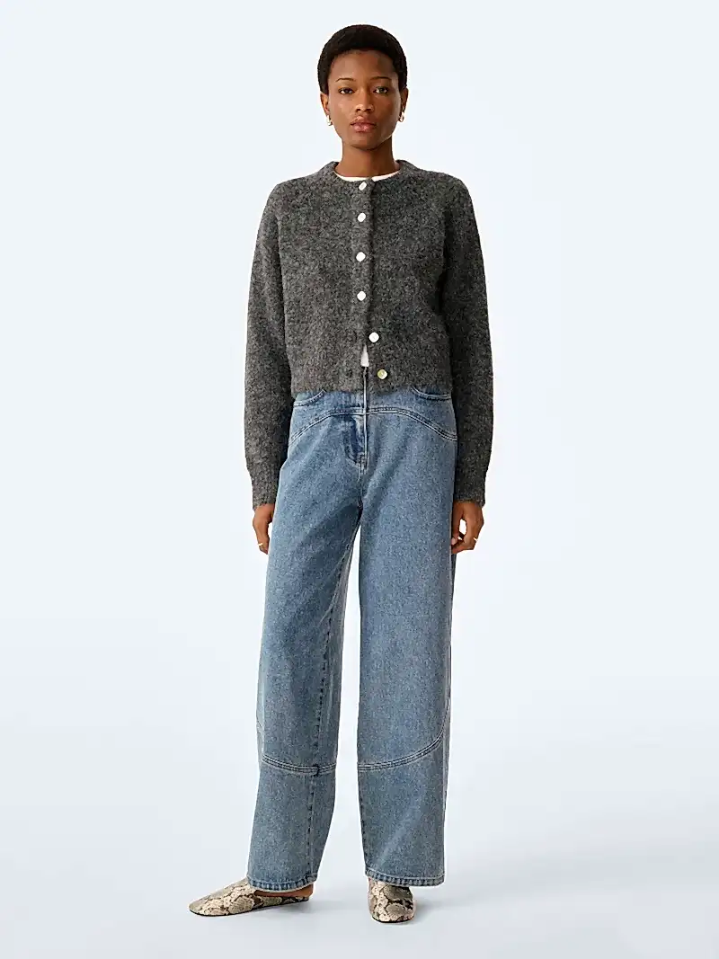 August Cardigan in Charcoal