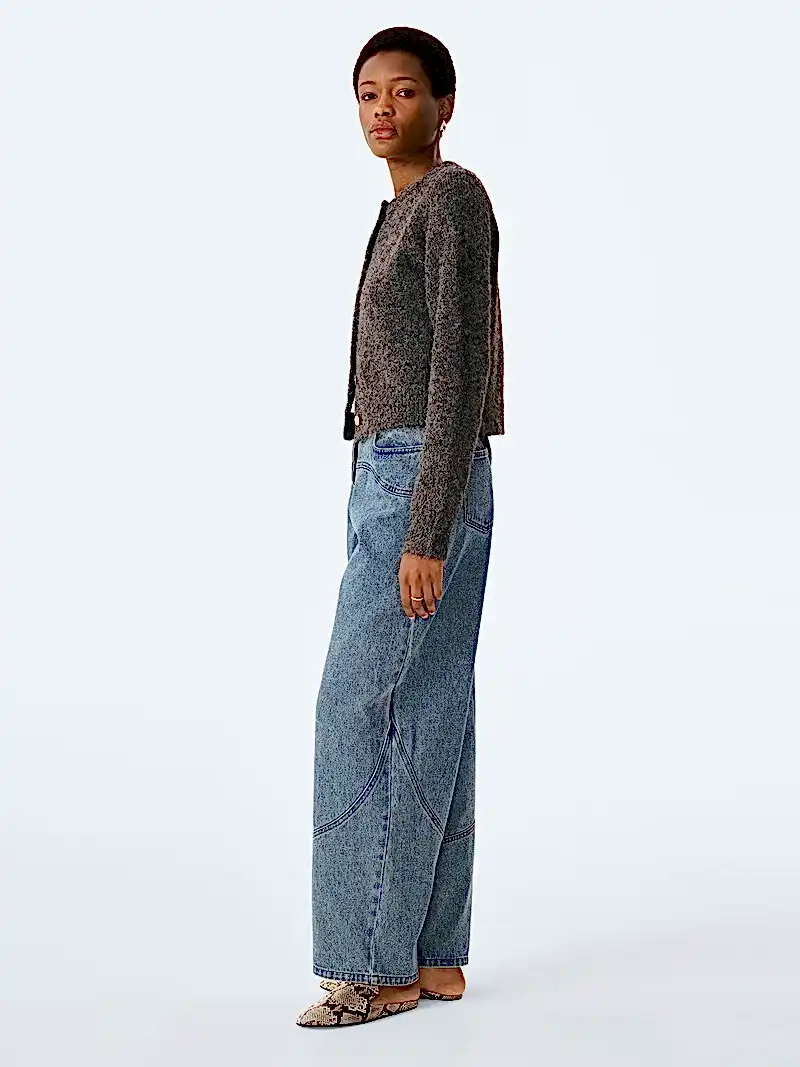 August Cardigan in Charcoal