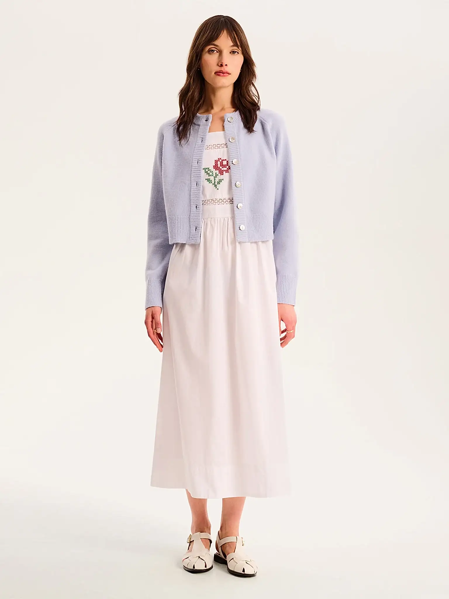 August Cardigan in Light Blue