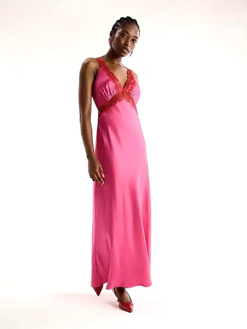 Aurelia Dress in Cerise