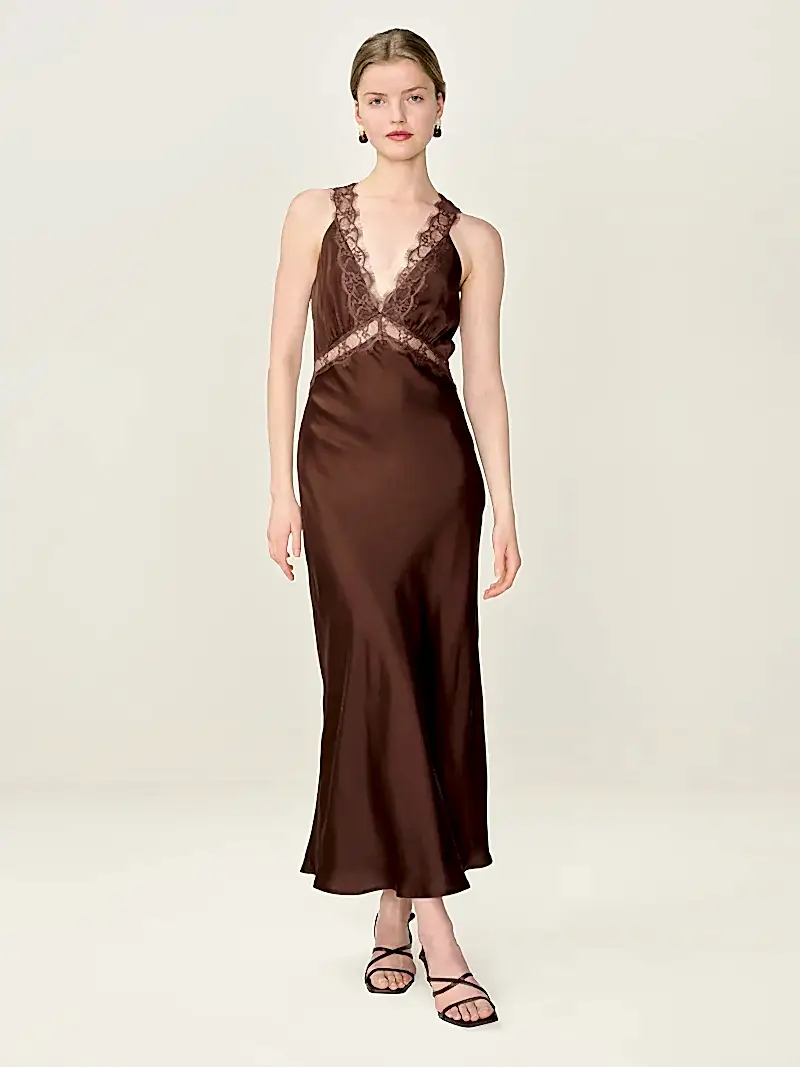 Aurelia Dress in Chocolate