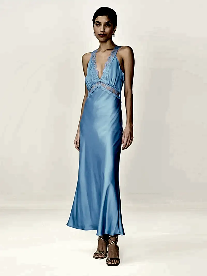 Aurelia Dress in Vista Blue