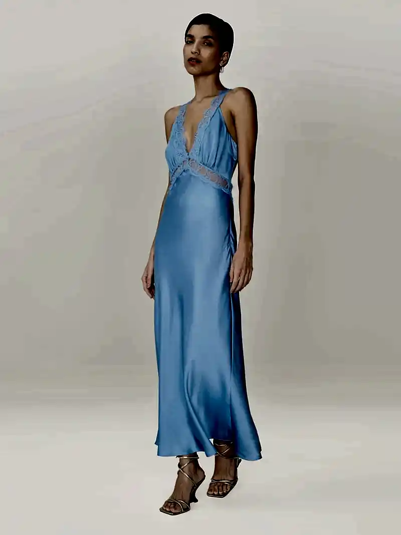Aurelia Dress in Vista Blue