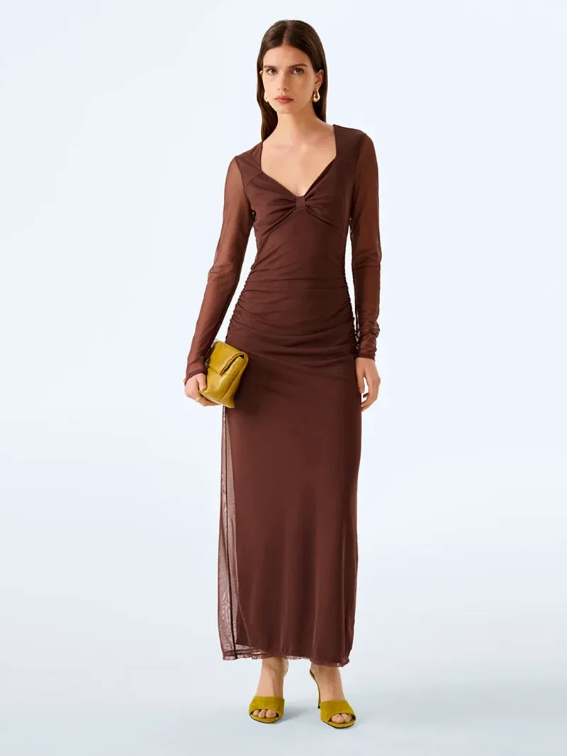 Beale Dress in Chocolate