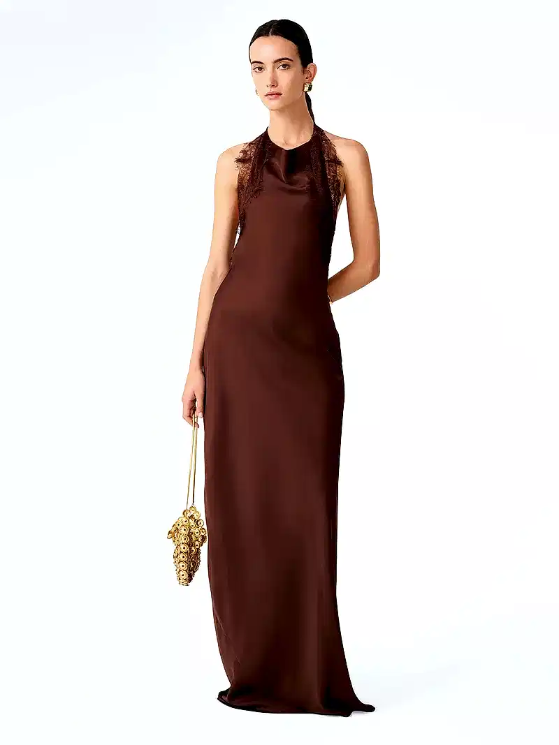 Benita Dress in Chocolate