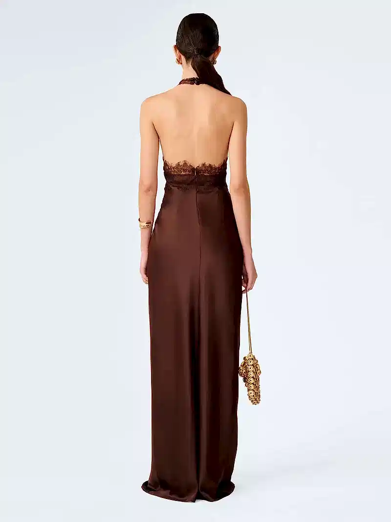 Benita Dress in Chocolate