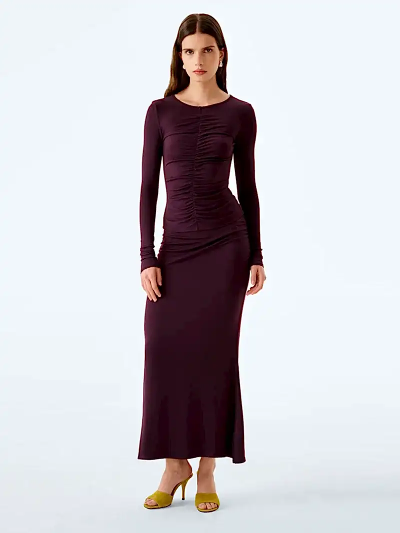 Careen Skirt in Aubergine