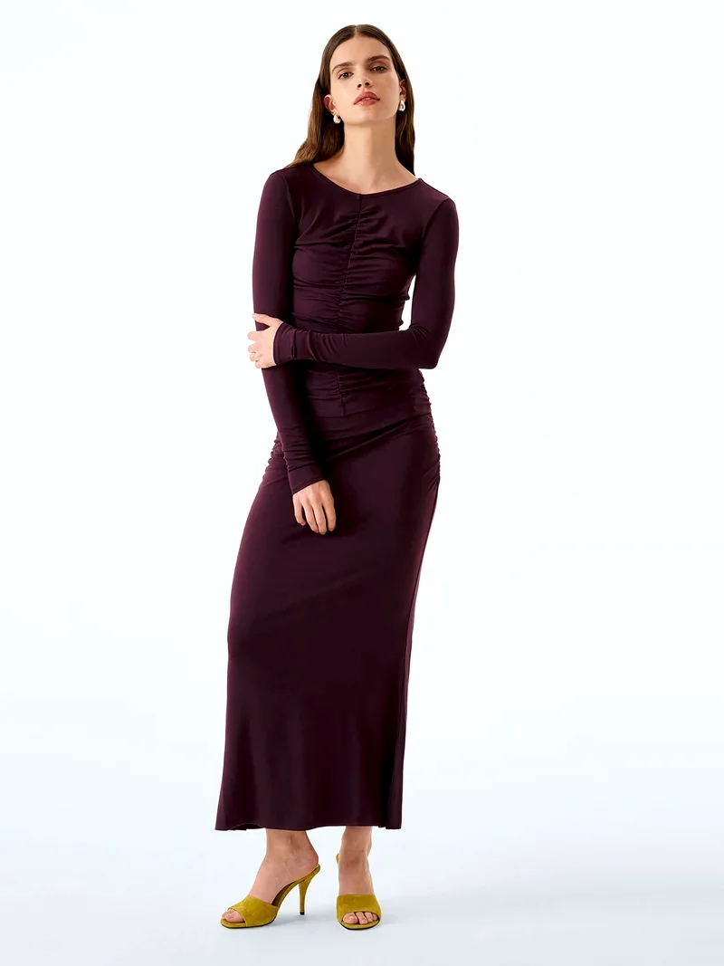 Careen Skirt in Aubergine