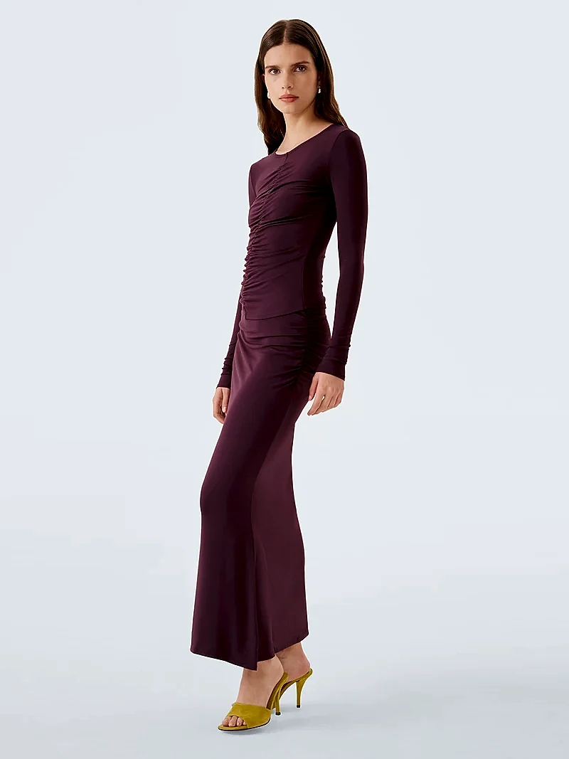 Careen Skirt in Aubergine
