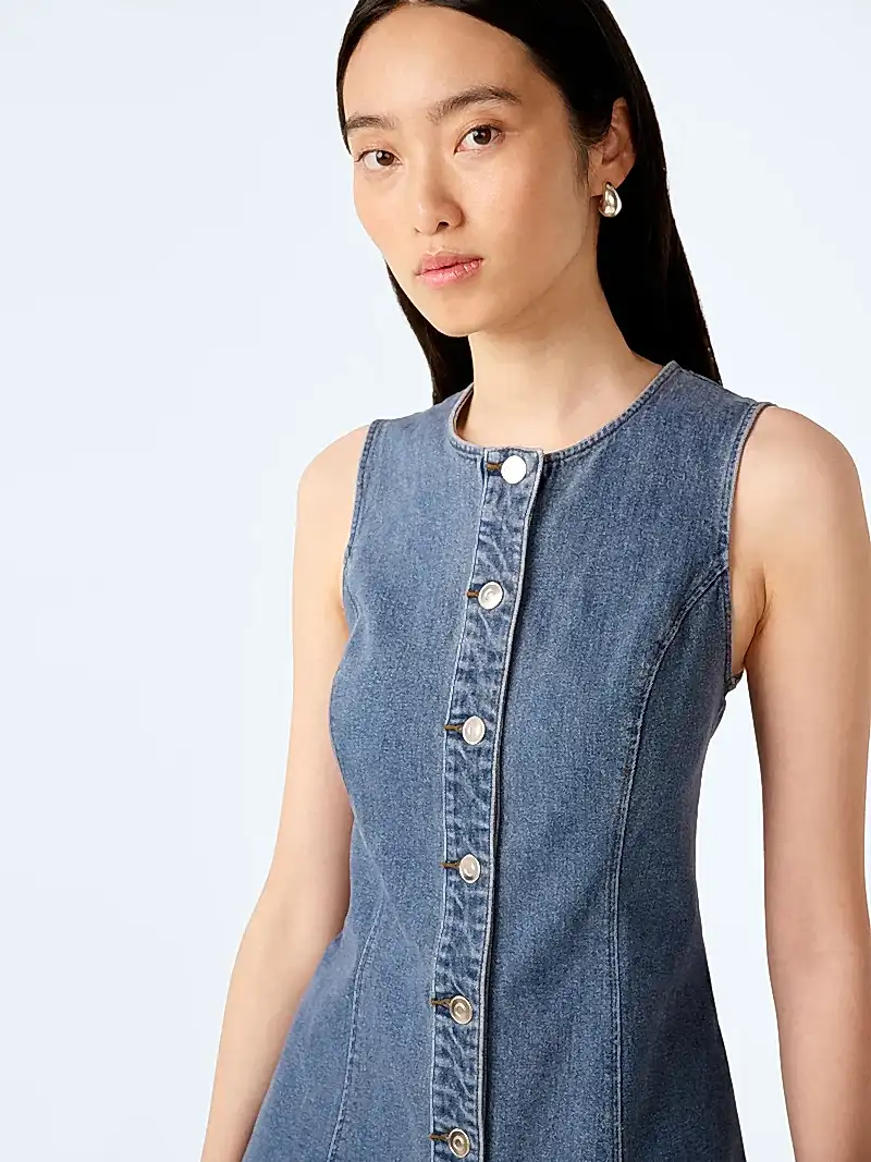 Carter Dress in Light Wash
