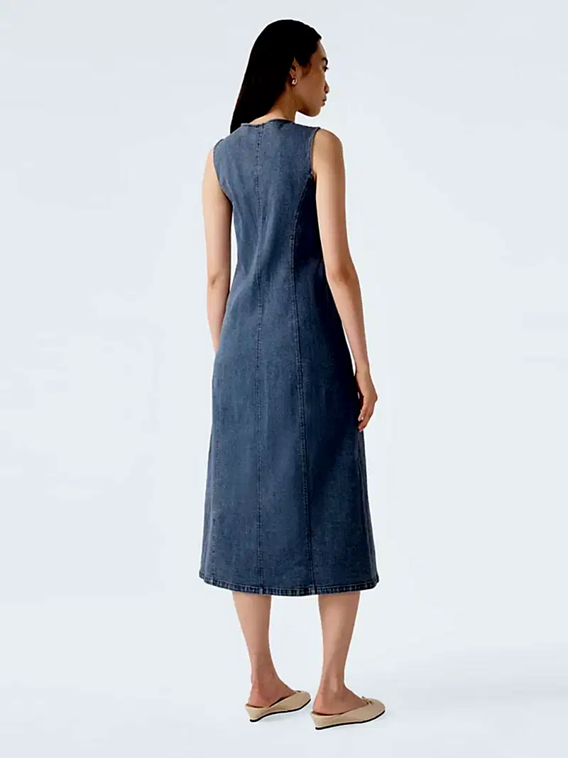 Carter Dress in Light Wash