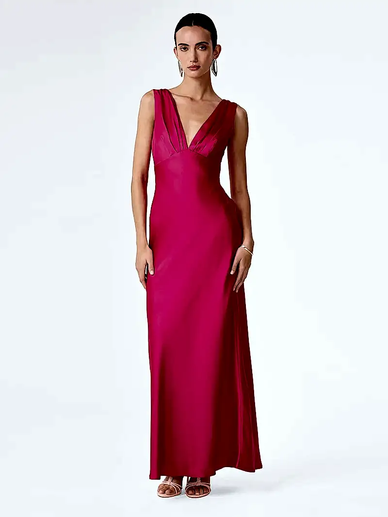 Casey Dress in Raspberry