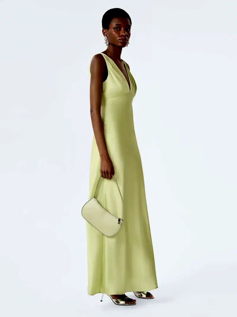 Casey Dress in Shaddow Lime