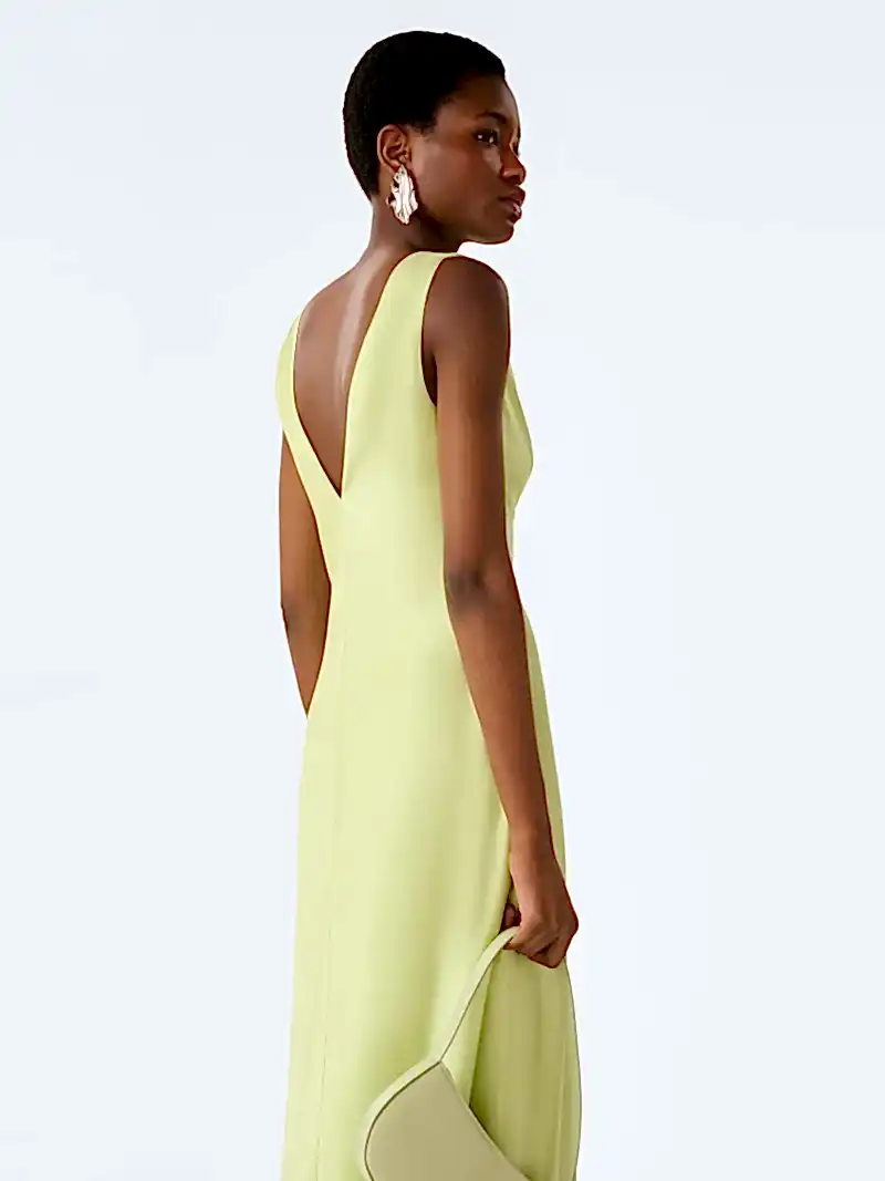 Casey Dress in Shaddow Lime