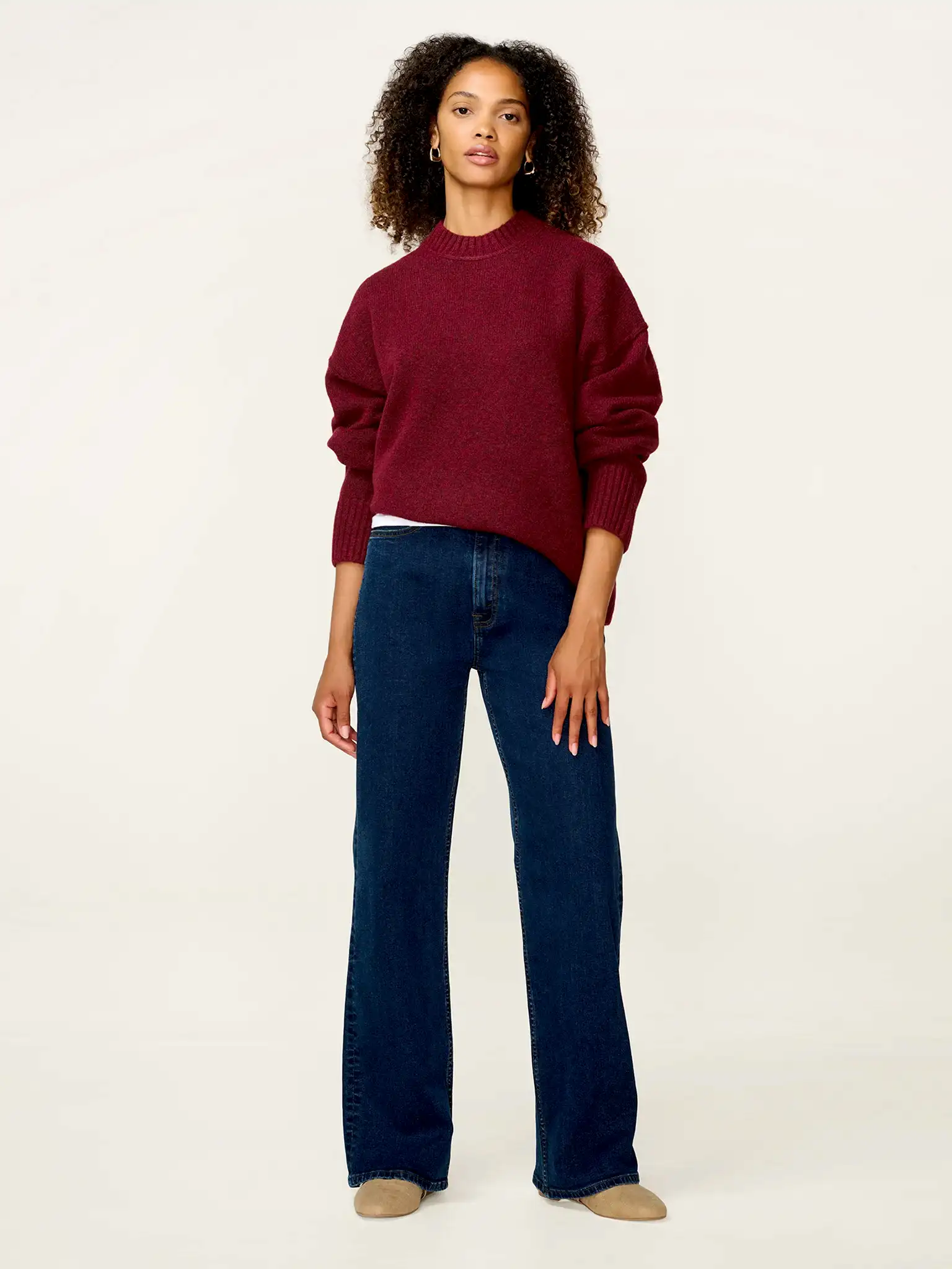 Clementine Jumper in Burgundy