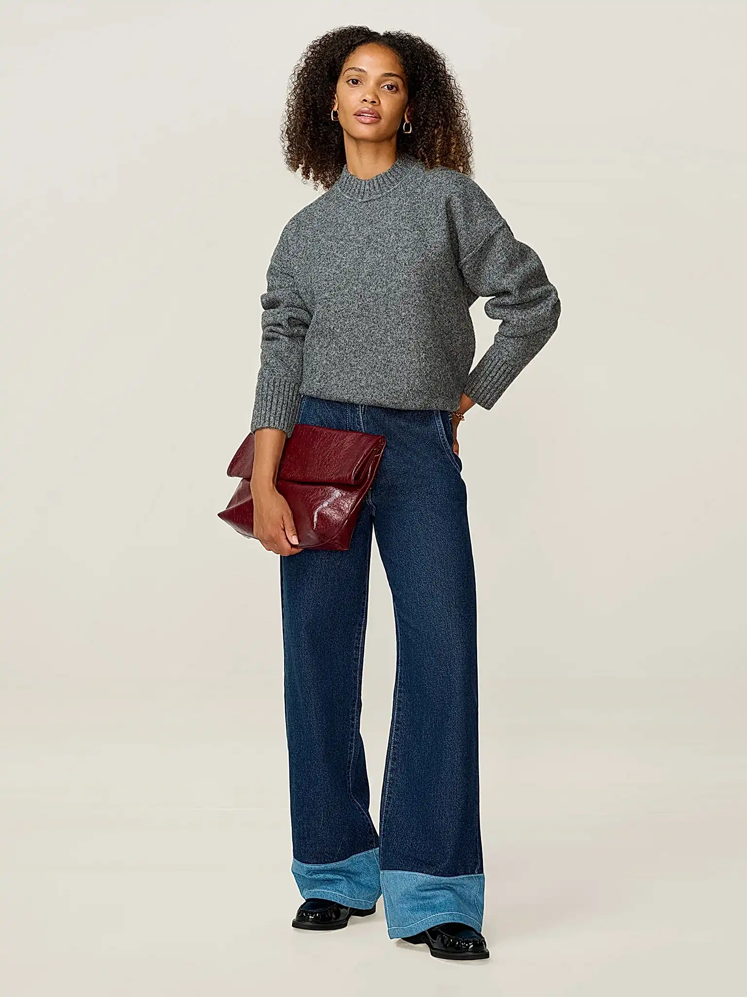 Clementine Jumper in Grey Marl