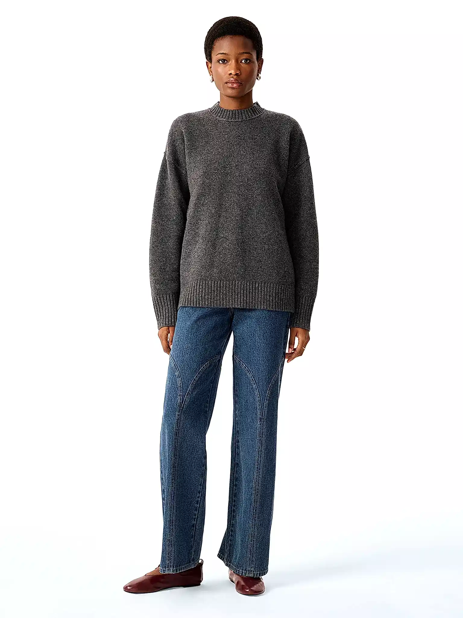 Clementine Jumper in Charcoal